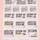 College Application Stickers  | Senior Year School Stickers | Organizing School Stickers | Back to School