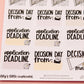 College Application Stickers  | Senior Year School Stickers | Organizing School Stickers | Back to School