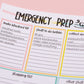Emergency Prep | Hurricane Preparing | Full Page Sticker | Notes Page | Full Page Notes Page Sticker | A5 Full Page Sticker | Dashboard Sticker