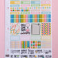 Curiouser and Curiouser Hobonichi Cousin-A5 Weekly Sticker Kit | Back to School Sticker Kit | A5 Weekly Planner Sticker Kit