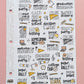 Senior Year Back to School Planner Stickers | School Planning Script Stickers | High School Sampler Sticker | Functional School Stickers