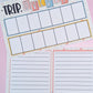 Trip Overview Vacation Overview Travel Time | Full Page Notes Page Sticker | Travel | A5 Full Page Sticker | Dashboard Sticker