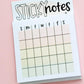 Streak Tracker Sticky Notes | Habit Tracker Sticky Notes Notepad | Calendar Sticky Notes | Cute Stationery | Funny Coworker Gift