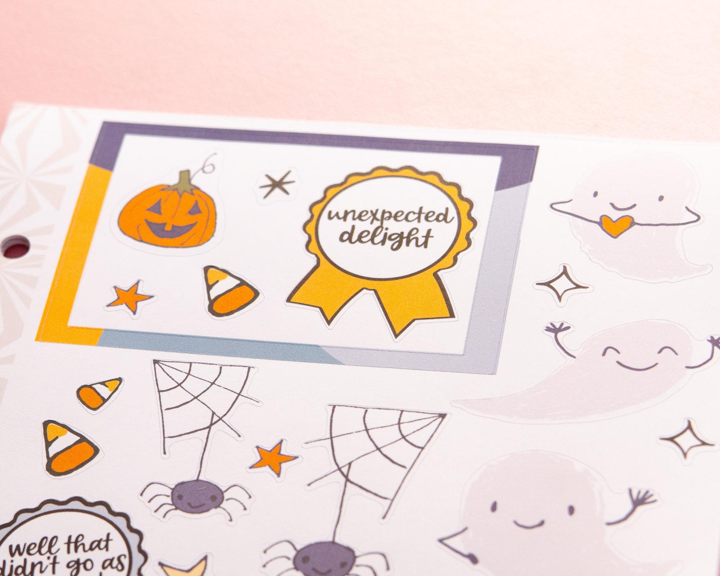 Happy Little Ghosties Halloween Journaling Sticker Kit: Jumbo Planner Stickers