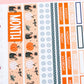 Bat Kitty Monthly Halloween Sticker Kit | Choose Your Month Sticker Kit | Monthly Spread Planner Kits | Monthly Planner Sticker Kits