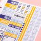 Happy Little Ghosties Halloween Planner Stickers: Vertical Weekly Kit
