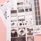 Phantom Noir Halloween Planner Stickers: Vertical Weekly Kit