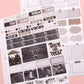 Phantom Noir Halloween Planner Stickers: Hobonichi Cousin A5 Weekly Kit