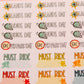 Epic Park Day To Do List Planner Stickers | Theme Park Functional Planner Stickers | Travel Planner Stickers (#002)