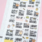 Errands Sampler Planner Stickers | Chores and Housework Task Script Stickers | Adulting Stickers | Functional Deco Stickers
